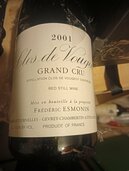 2001 クロ・ヴージョ　Grand Cru（お酒）の商品画像 - 査定依頼日：2026年3月1日 - 最高査定価格：14,500円