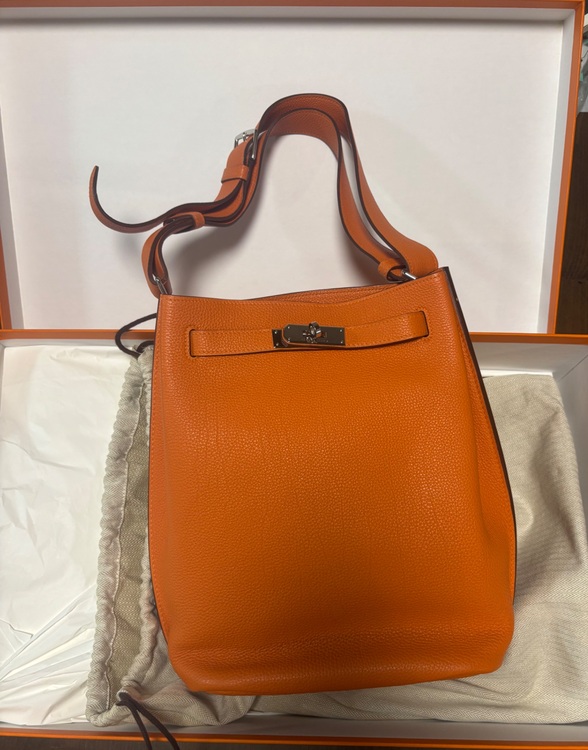 エルメス　ソーケリー　オレンジ　トリヨンクレマンス（ブランドバッグ）の商品画像 - 査定依頼日：2025年8月29日 - 最高査定価格：650,000円