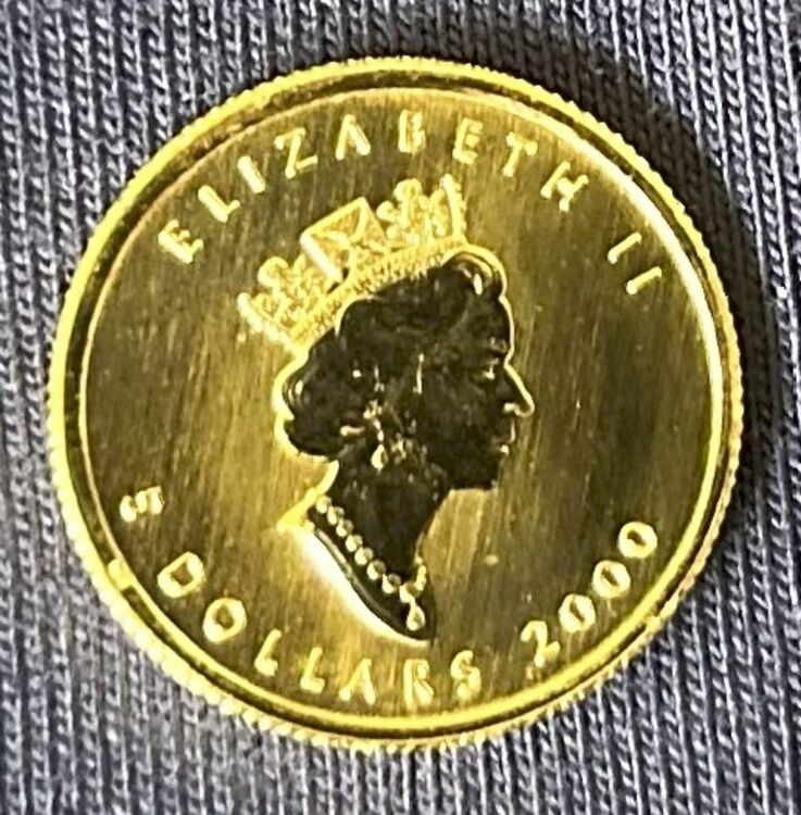 メイプルリーフ金貨（金・貴金属）の商品画像 - 査定依頼日：2025年8月30日 - 最高査定価格：53,000円