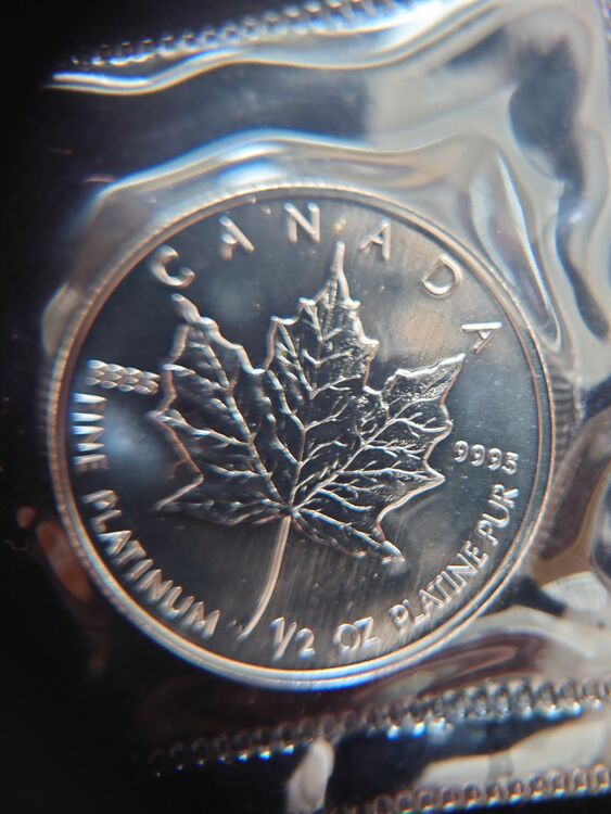メイプルリーフプラチナ硬貨（金・貴金属）の商品画像 - 査定依頼日：2025年9月30日 - 最高査定価格：60,000円