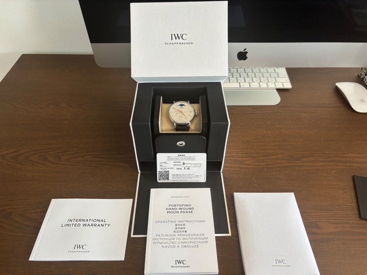 ポートフィノ・ハンドワインド・ムーンフェイズ（高級時計）の商品画像 - 査定依頼日：2025年9月8日 - 最高査定価格：900,000円