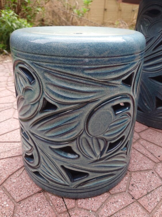 信楽焼ガーデンテーブルセット（美術品・骨董品）の商品画像 - 査定依頼日：2026年4月7日 - 最高査定価格：100,000円