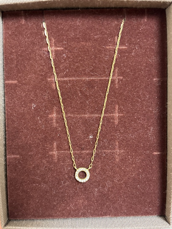 K10YGレイヤー ダイヤモンド サークル ネックレス（金・貴金属）の商品画像 - 査定依頼日：2025年7月31日 - 最高査定価格：11,000円