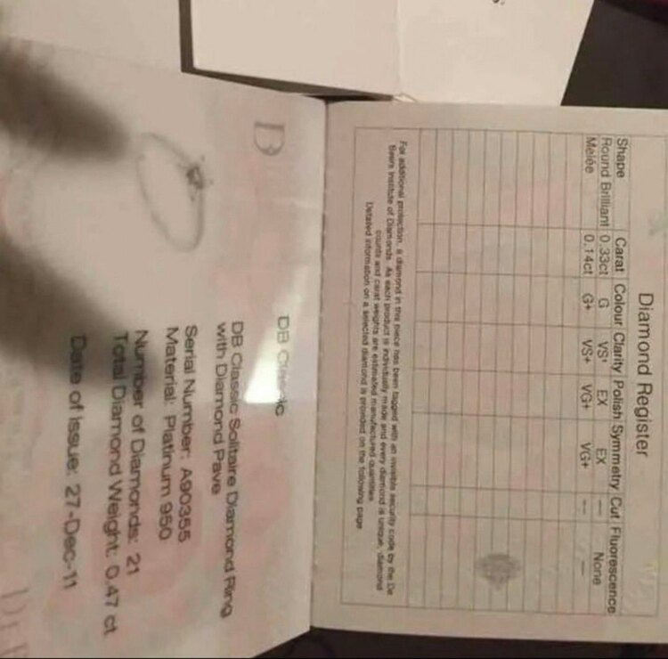 デビアスのリング（宝石）の商品画像 - 査定依頼日：2024年12月1日 - 最高査定価格：47,000円