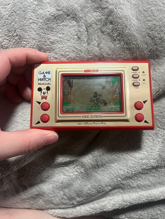 ゲーム＆ウォッチ ミッキーマウス(ワイドスクリーン)（ゲーム機本体・ゲームソフト）の商品画像 - 査定依頼日：2025年4月2日 - 最高査定価格：4,000円