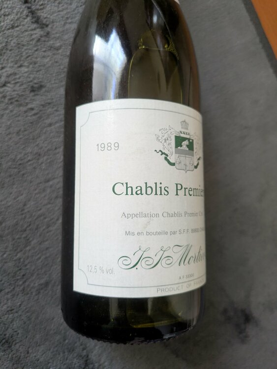 1989年産のシャブリ・プルミエ・クリュ（お酒）の商品画像 - 査定依頼日：2026年3月8日 - 最高査定価格：500円