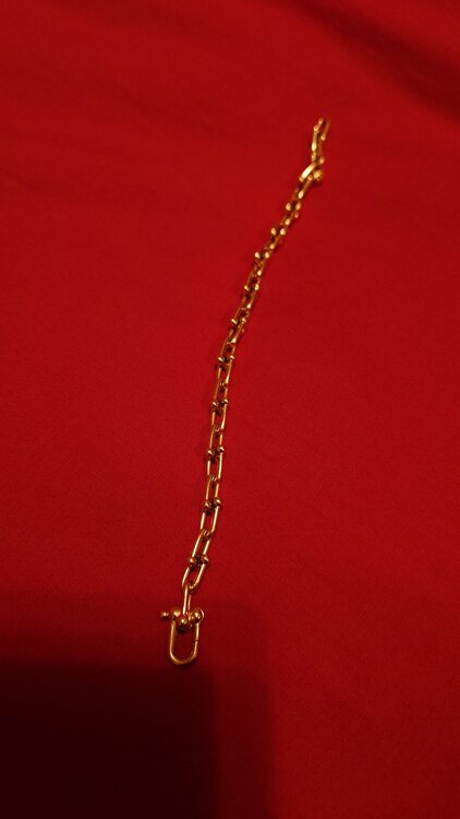 60153077ティファニーハードウェアスモールブレスレットYG（金・貴金属）の商品画像 - 査定依頼日：2026年2月11日 - 最高査定価格：620,000円