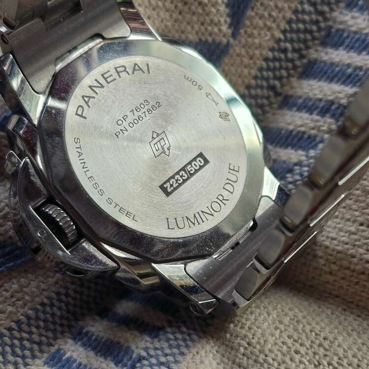 ルミノール ドゥエ PAM01319（高級時計）の商品画像 - 査定依頼日：2025年5月28日 - 最高査定価格：770,000円