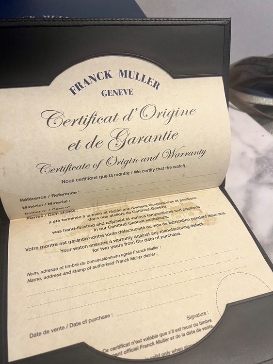 フランクミュラー その他（高級時計）の商品画像 - 査定依頼日：2026年9月29日 - 最高査定価格：670,000円