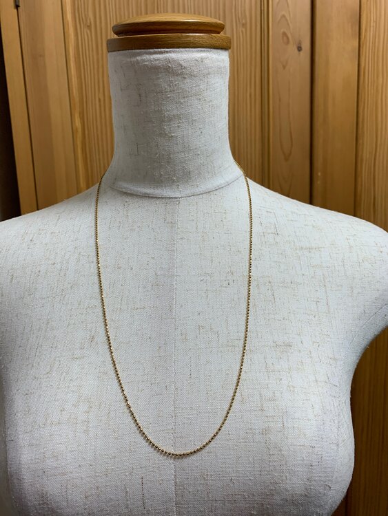 カットボールチェーンネックレス60cm（金・貴金属）の商品画像 - 査定依頼日：2025年4月26日 - 最高査定価格：60,000円