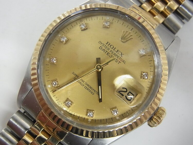 ロレックス デイトジャスト 1601（高級時計）の商品画像 - 査定依頼日：2025年4月25日 - 最高査定価格：750,000円