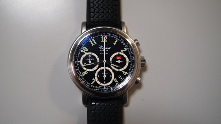ショパール Chopard 8388 ミッレミリア クロノグラフ ジャッキ（高級時計）の商品画像 - 査定依頼日：2026年6月15日 - 最高査定価格：380,000円