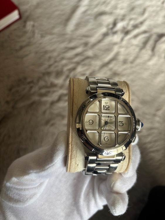 カルティエパシャ３８ミリ　グリッド（高級時計）の商品画像 - 査定依頼日：2025年12月25日 - 最高査定価格：400,000円