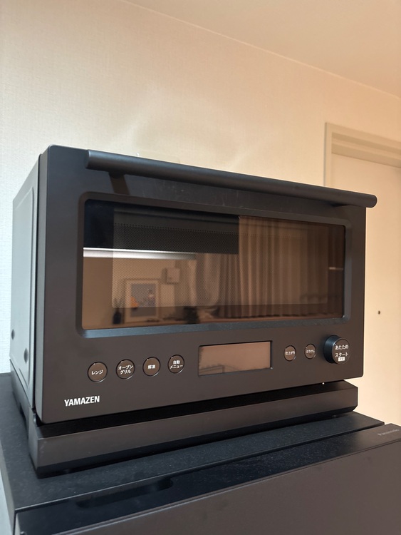 山善　オーブンレンジ ワイドフラット 22L YRT-F221ESV(B)（家電）の商品画像 - 査定依頼日：2025年10月26日 - 最高査定価格：2,650円