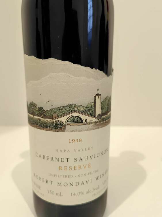 ロバートモンダビ1998（お酒）の商品画像 - 査定依頼日：2025年5月1日 - 最高査定価格：8,000円