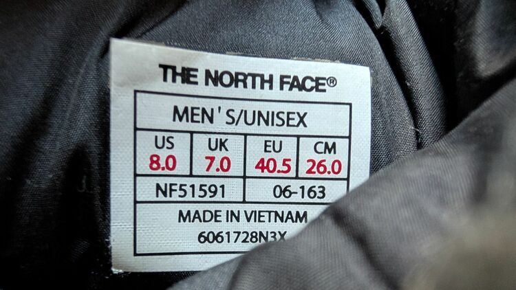 ノースフェイス ブーツ（古着・ファッション）の商品画像 - 査定依頼日：2025年11月24日 - 最高査定価格：1,200円