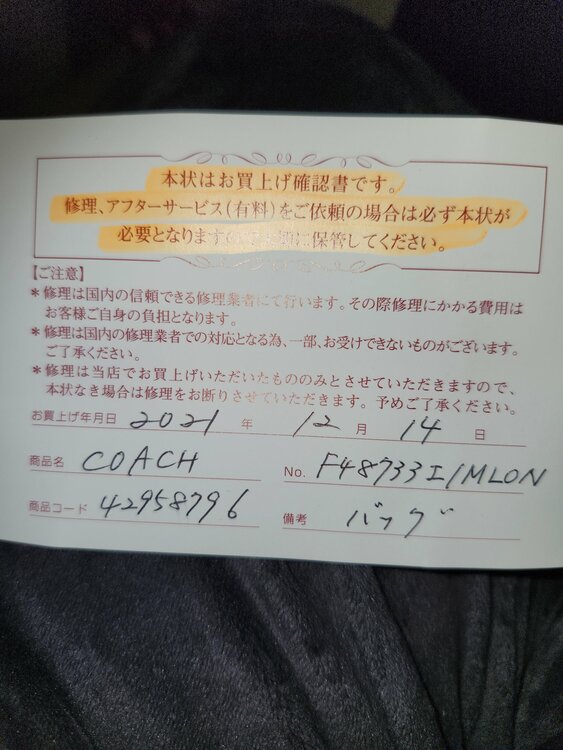 COACHレディース ハンドバッグ 2way（ブランドバッグ）の商品画像 - 査定依頼日：2026年2月11日 - 最高査定価格：2,500円