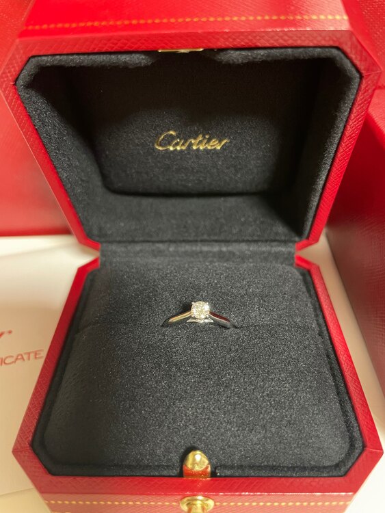 カルティエ　エンゲージリング　ソリテール（宝石）の商品画像 - 査定依頼日：2025年2月7日 - 最高査定価格：40,000円