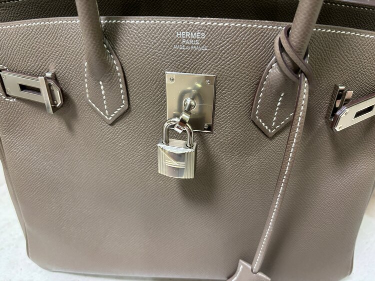  ◆エルメス　バーキン　30　エトゥープ　エプソン　シルバー金具　D刻印  付属（ブランドバッグ）の商品画像 - 査定依頼日：2025年5月20日 - 最高査定価格：1,900,000円
