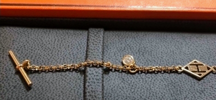 HERMES ガンバード ダイヤモンド ブレスレット K18PG（金・貴金属）の商品画像 - 査定依頼日：2023年12月6日 - 最高査定価格：150,000円