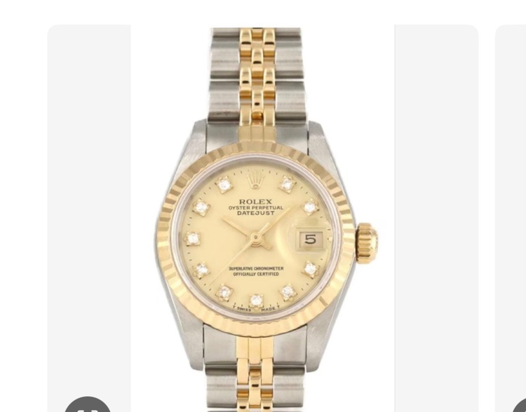 ロレックス デイトジャスト ROLEX 79173 ロレックス レディース　コンビ　10ポイント（高級時計）の商品画像 - 査定依頼日：2025年11月9日 - 最高査定価格：910,000円