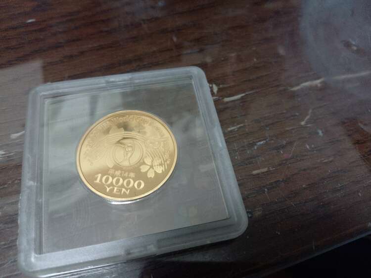 2002年 ワールドカップ10000円記念硬貨（金・貴金属）の商品画像 - 査定依頼日：2024年2月26日 - 最高査定価格：147,800円