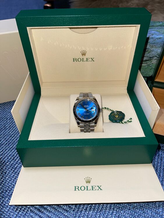 ロレックス デイトジャスト 126334 アズーロブルー　ローマ（高級時計）の商品画像 - 査定依頼日：2025年12月2日 - 最高査定価格：2,100,000円