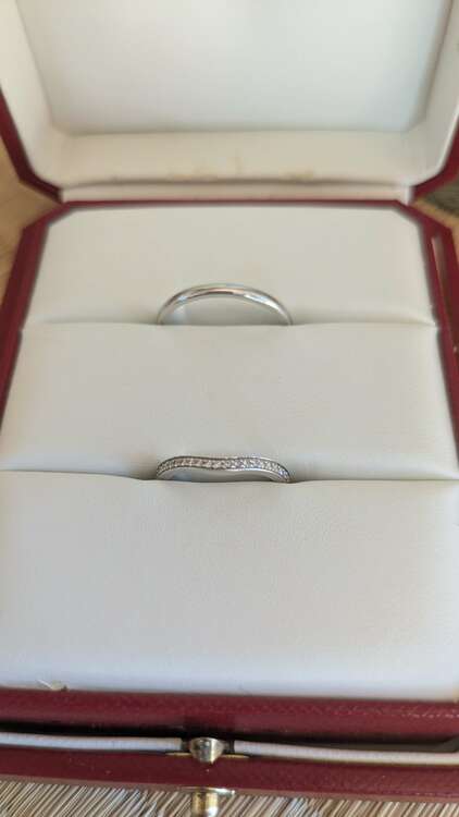 カルティエ　バレリーナ プラチナ、ダイヤモンド ウェディング リング プラチナ、（金・貴金属）の商品画像 - 査定依頼日：2025年3月21日 - 最高査定価格：100,000円