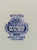 イギリスウッドサンズ、ブルーウィローディナープレート（美術品・骨董品）の商品画像 - 査定依頼日：2025年10月4日 - 最高査定価格：2,500円