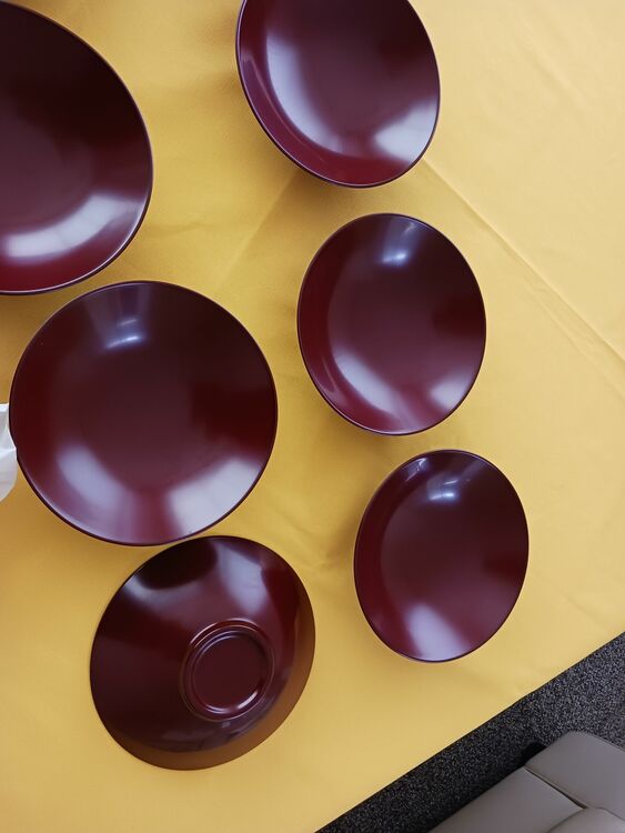 【越前漆器】輪花取り皿６寸　天然木 10枚組　（食器）の商品画像 - 査定依頼日：2025年8月21日 - 最高査定価格：2,000円