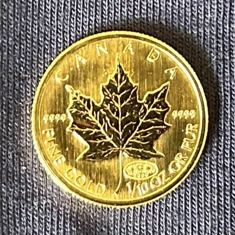 メイプルリーフ金貨（金・貴金属）の商品画像 - 査定依頼日：2025年8月30日 - 最高査定価格：53,000円