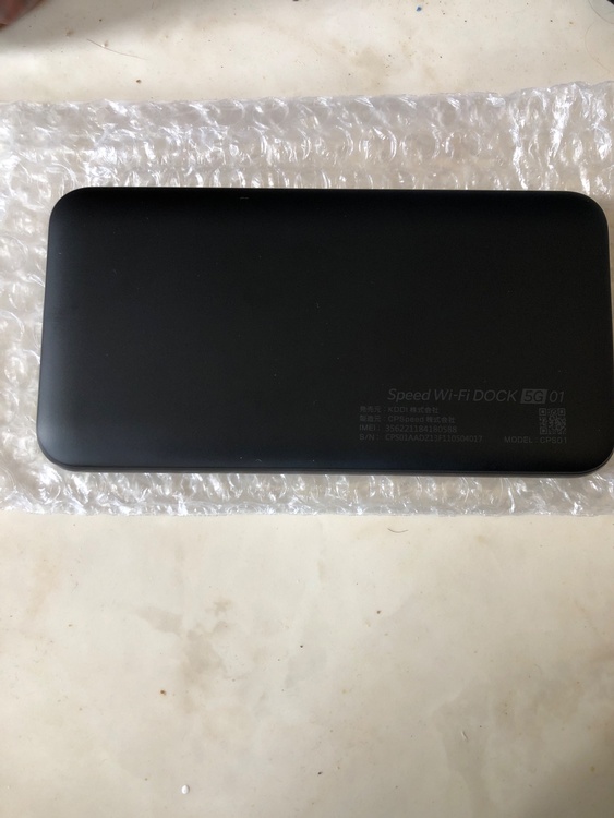 スピードwifiドック5G 01（家電）の商品画像 - 査定依頼日：2026年5月13日 - 最高査定価格：3,010円