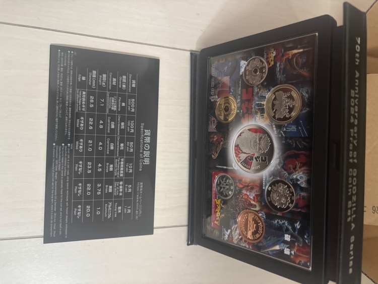 GODZILLA記念硬貨プルーフセット（その他のおもちゃ）の商品画像 - 査定依頼日：2026年7月8日 - 最高査定価格：13,000円