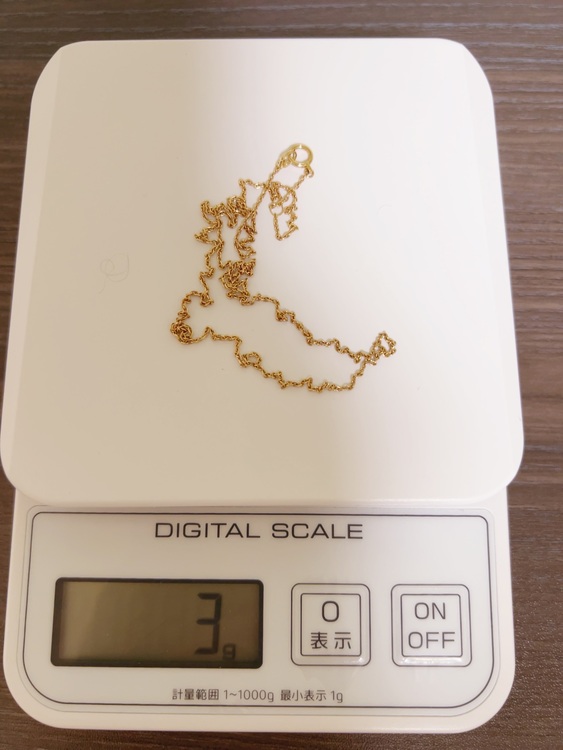 18金ネックレスアズキチェーン（金・貴金属）の商品画像 - 査定依頼日：2025年10月18日 - 最高査定価格：50,000円