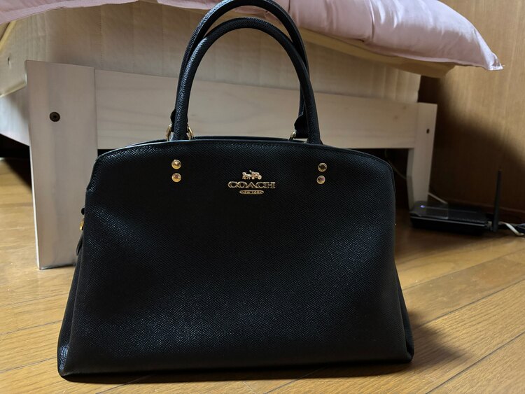 COACH ブラックレザー ショルダーバッグ（ブランドバッグ）の商品画像 - 査定依頼日：2025年3月23日 - 最高査定価格：2,000円