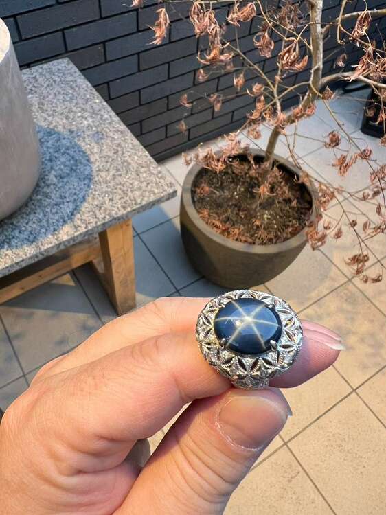 スターサファイアリング（宝石）の商品画像 - 査定依頼日：2024年1月12日 - 最高査定価格：450,000円