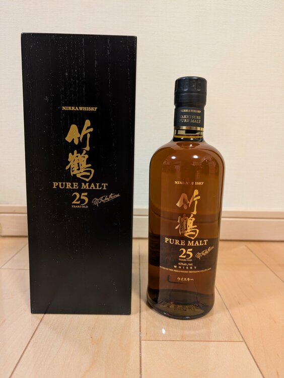 ニッカ竹鶴25年（お酒）の商品画像 - 査定依頼日：2026年2月9日 - 最高査定価格：155,000円