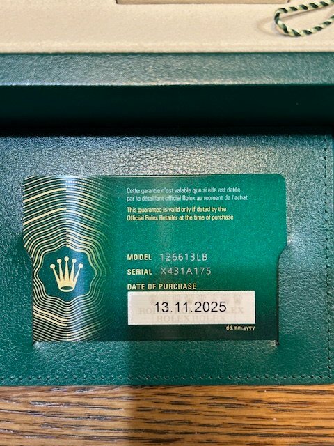 ロレックス サブマリーナー 126613L（高級時計）の商品画像 - 査定依頼日：2025年12月10日 - 最高査定価格：3,100,000円
