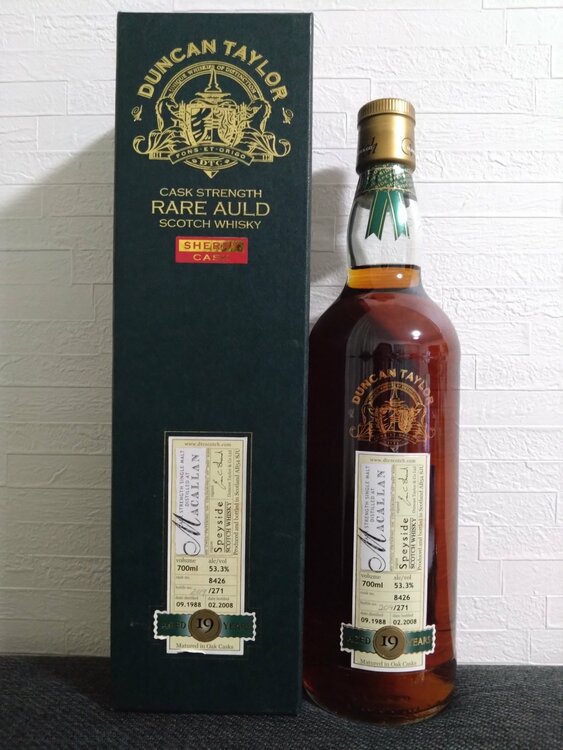 ダンカンテイラーマッカラン 19年（お酒）の商品画像 - 査定依頼日：2026年3月17日 - 最高査定価格：34,000円