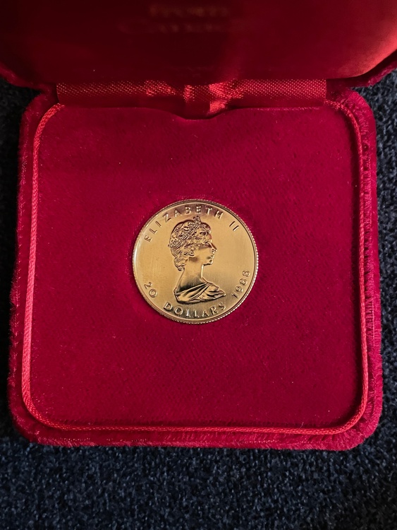 メイプルリーフ　1/2オンス　20ドル金貨　1988年（金・貴金属）の商品画像 - 査定依頼日：2026年1月20日 - 最高査定価格：400,000円