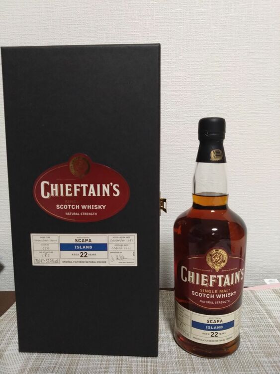 チーフタンズ　22年（お酒）の商品画像 - 査定依頼日：2025年7月27日 - 最高査定価格：1,112,000円