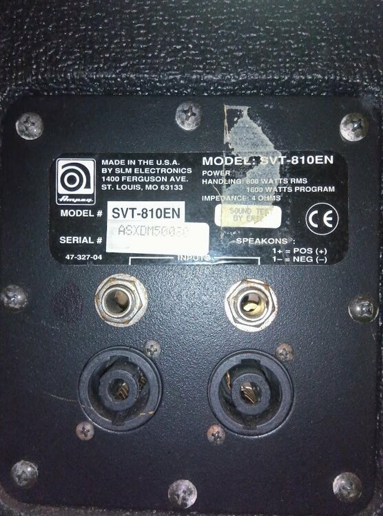 Ampeg SVT-810EN（ピアノ・楽器・PA機材）の商品画像 - 査定依頼日：2026年6月6日 - 最高査定価格：3,000円