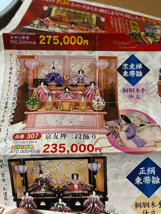 雛人形（美術品・骨董品）の商品画像 - 査定依頼日：2026年6月18日 - 最高査定価格：3,000円