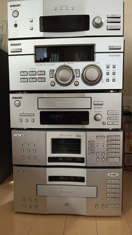 SONY ミニコンポ　DHC-MD99（オーディオ・スピーカー）の商品画像 - 査定依頼日：2026年1月26日 - 最高査定価格：7,000円