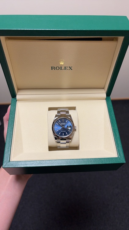 デイトジャスト36mm ブライトブルー（高級時計）の商品画像 - 査定依頼日：2025年11月12日 - 最高査定価格：1,700,000円