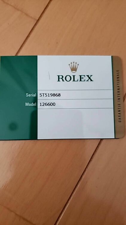 ロレックス シードゥエラー 126600（高級時計）の商品画像 - 査定依頼日：2025年10月21日 - 最高査定価格：1,700,000円