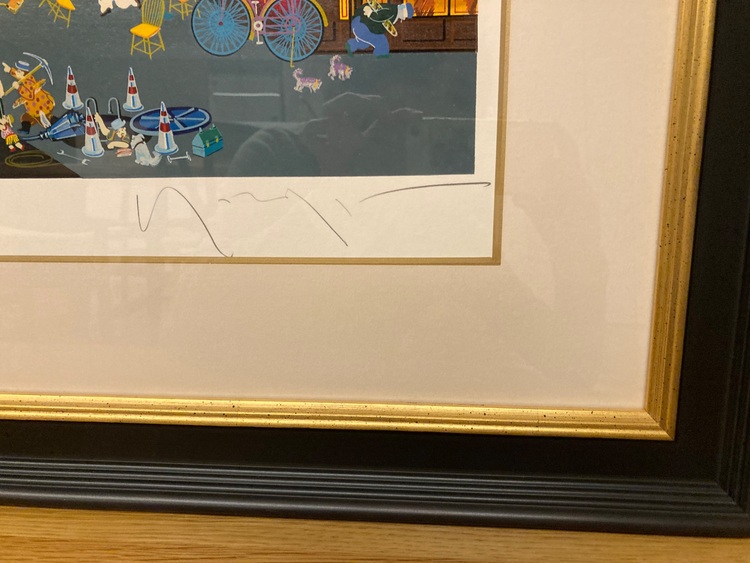 ヒロヤマガタ　シルクスクリーン　サーカスインザスクエア（美術品・骨董品）の商品画像 - 査定依頼日：2025年11月19日 - 最高査定価格：10,000円