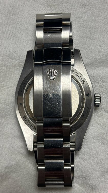 ロレックス ミルガウス 116400（高級時計）の商品画像 - 査定依頼日：2025年12月16日 - 最高査定価格：1,300,000円