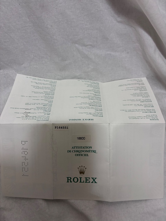 ロレックス シードゥエラー 16600（高級時計）の商品画像 - 査定依頼日：2025年9月24日 - 最高査定価格：1,350,000円
