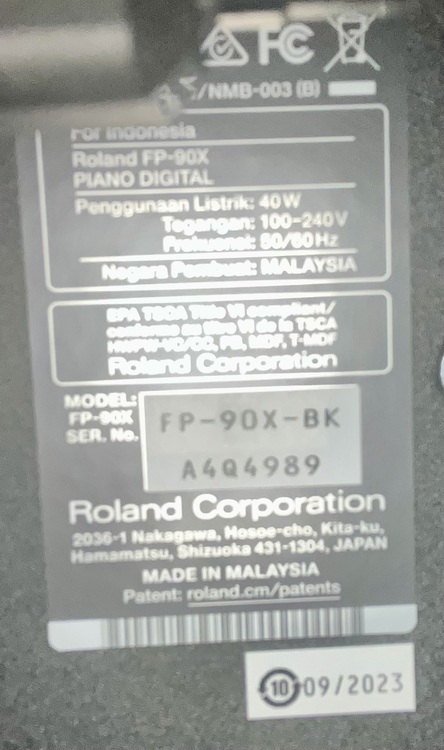FP-90X-BK（ピアノ・楽器・PA機材）の商品画像 - 査定依頼日：2026年4月1日 - 最高査定価格：64,000円